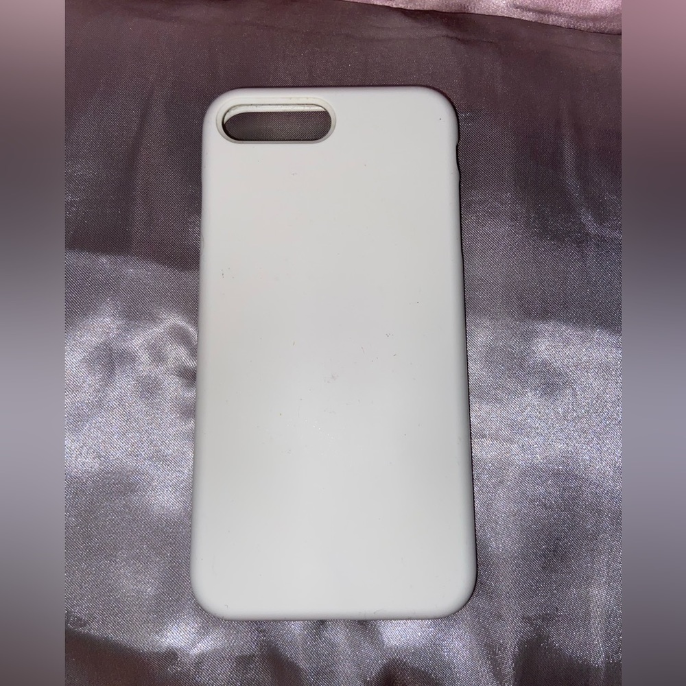 White rubber iPhone 8 Plus case